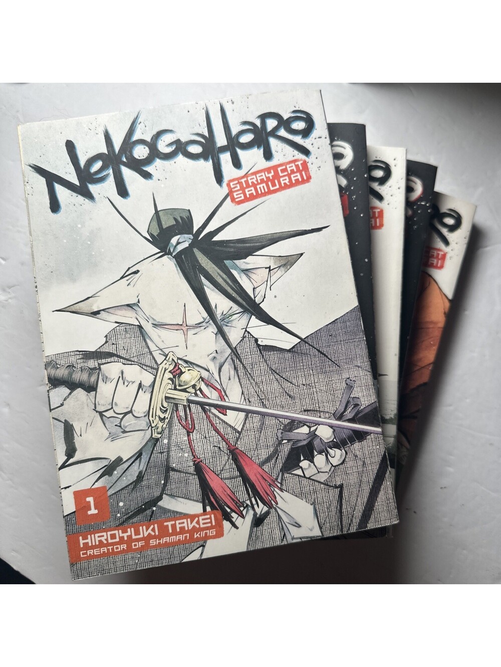 Nekogahara Stray Cat Samurai Vol 1-5 COMPLETE SET Hiroyuki Takei English Manga